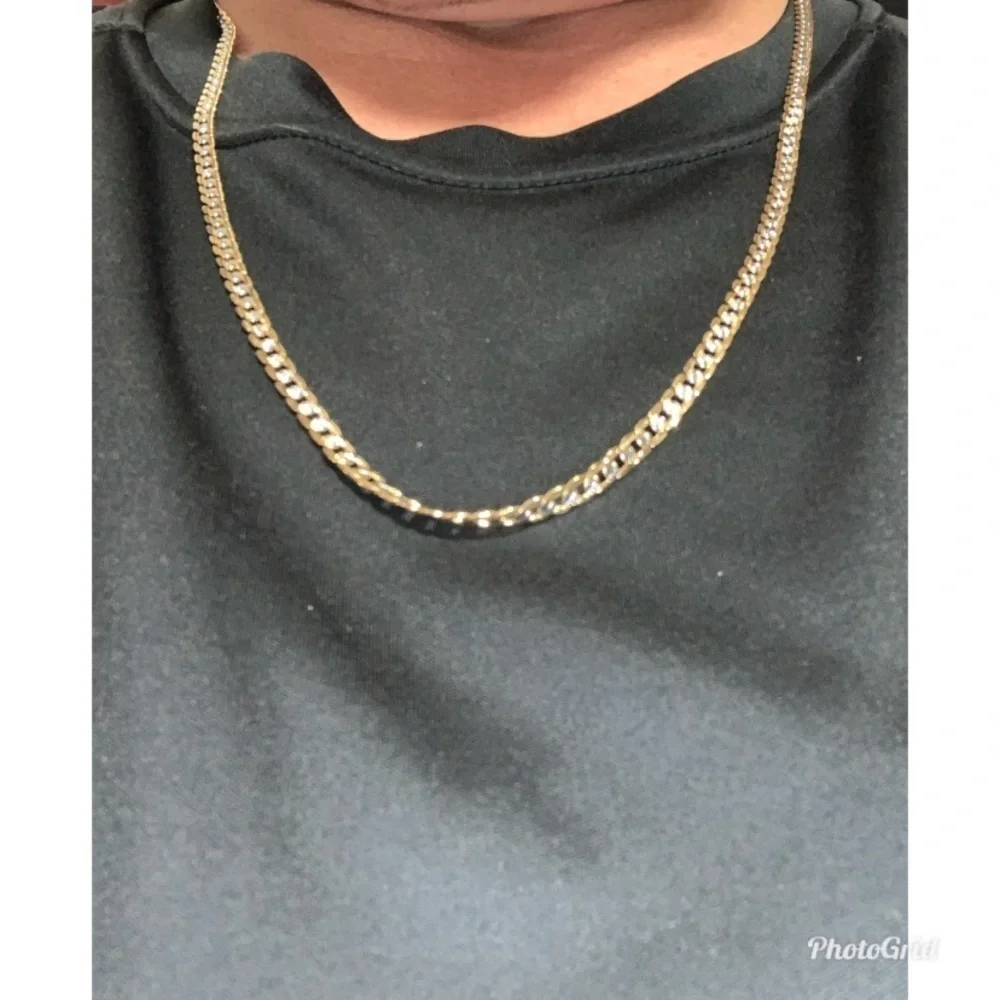 Gold and Silver Plated Link Chain Necklace